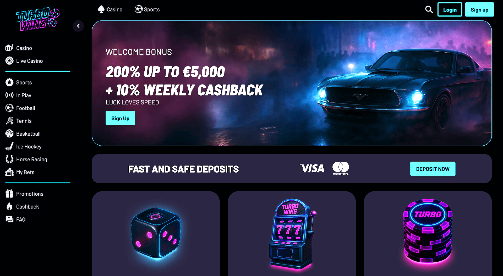 turbowins casino accueil